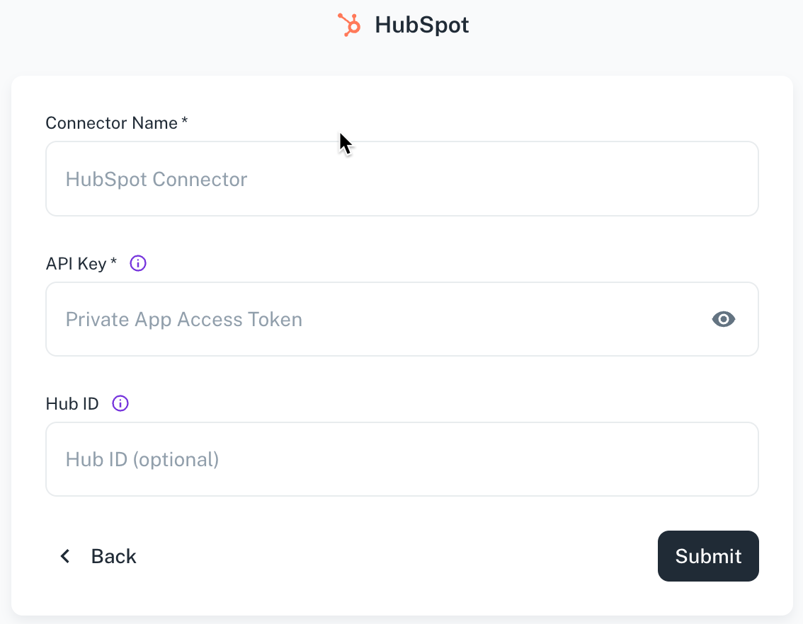 HubSpot configure