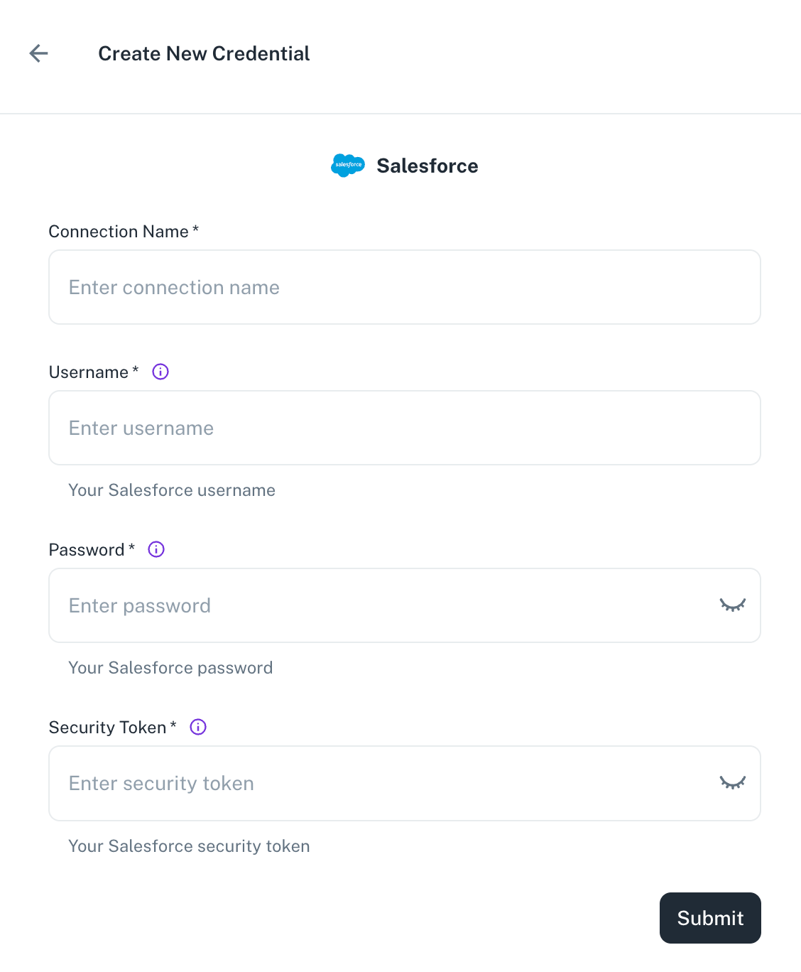 Salesforce-credentials