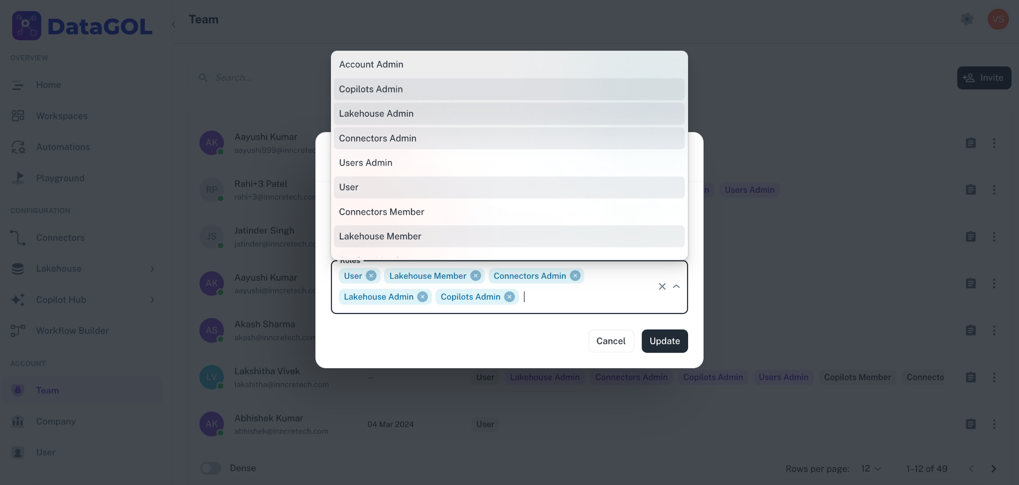 assign roles