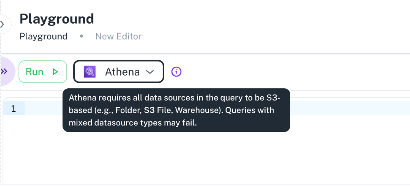 Athena support on playground