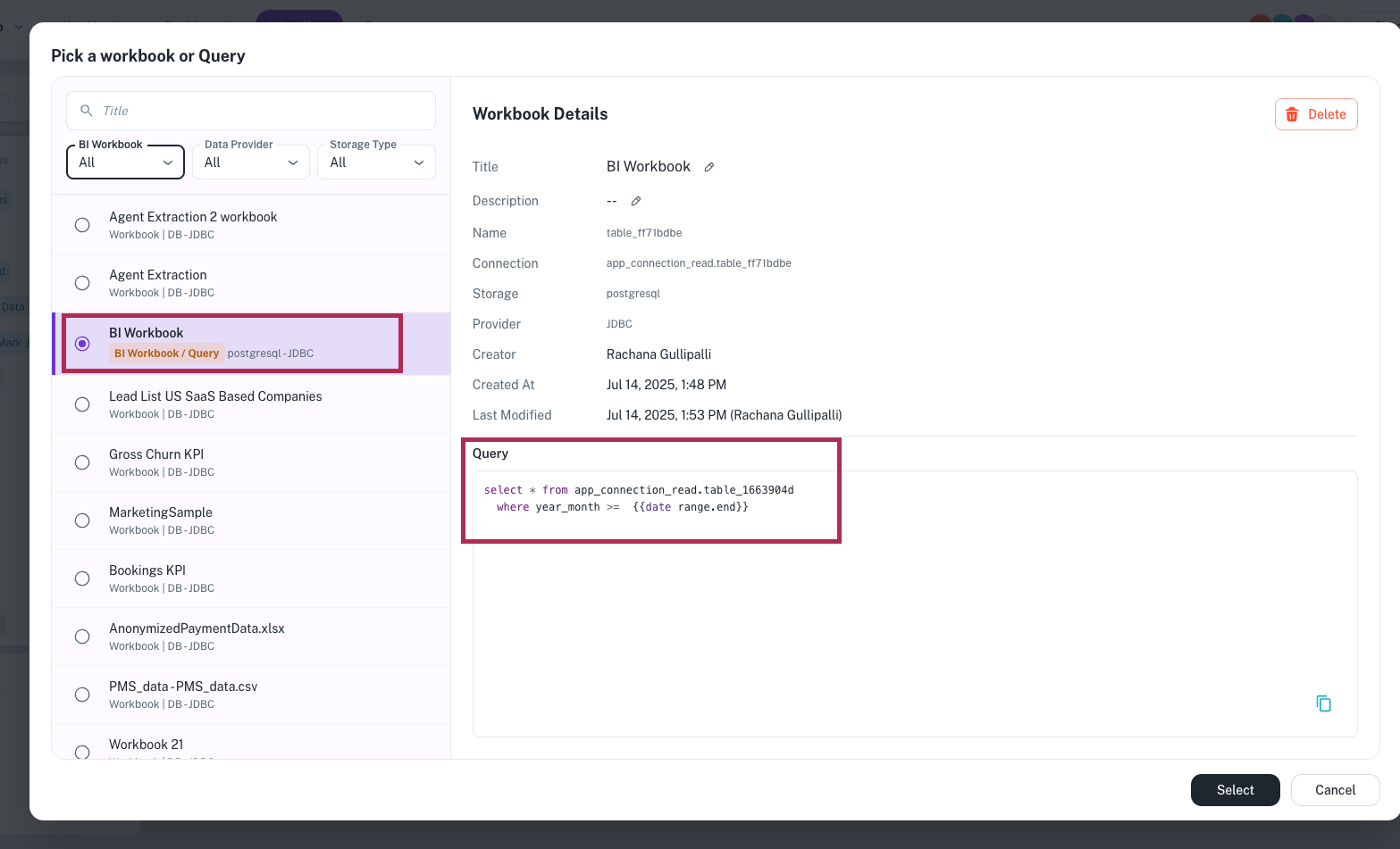 bi-query