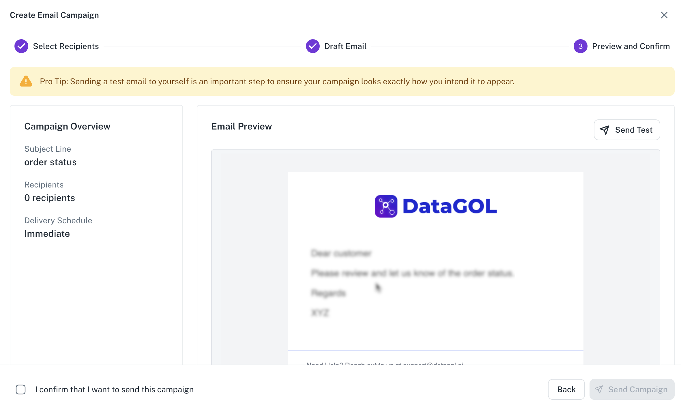 Draft Email Box