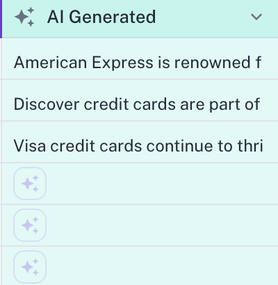 AI Generate Column