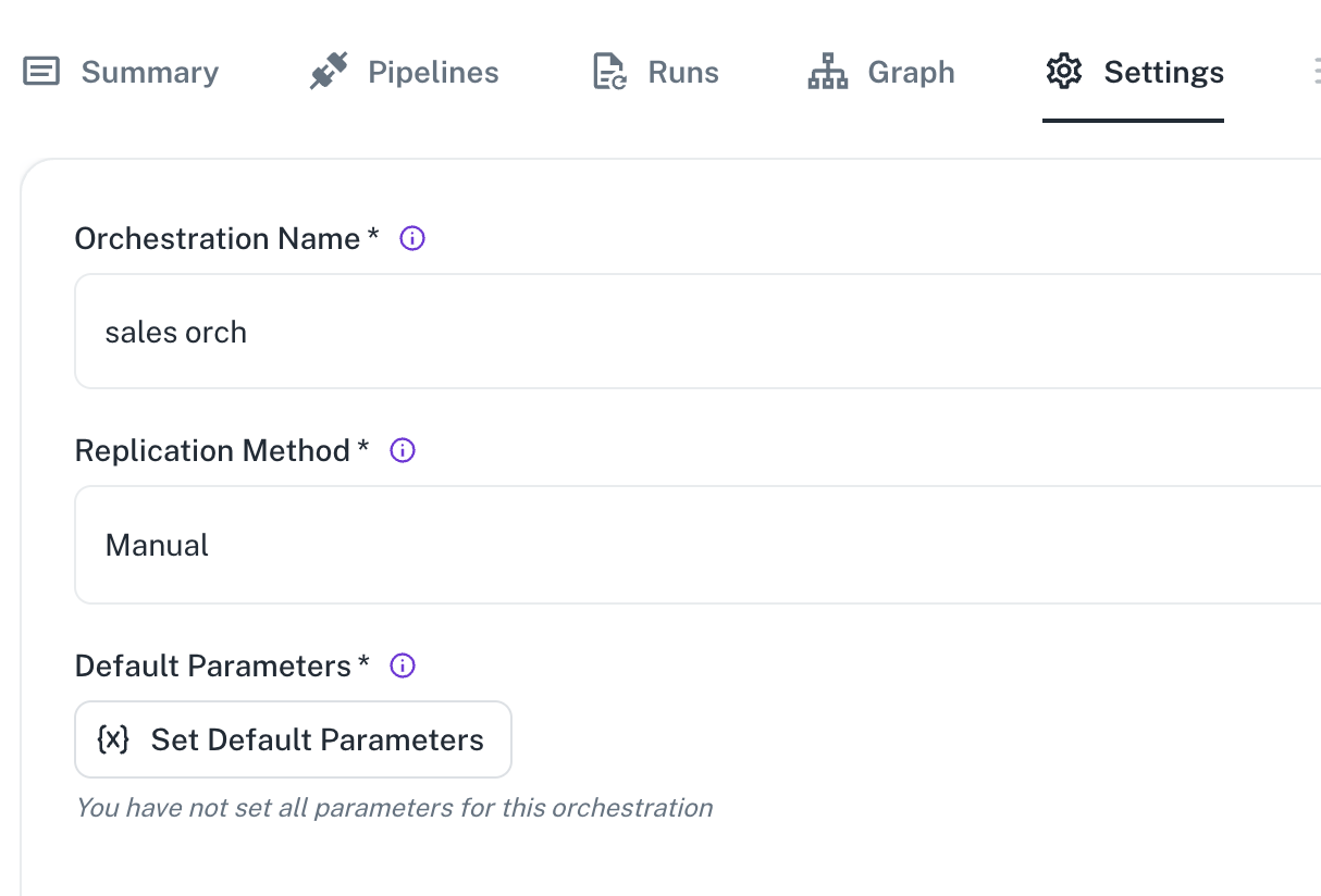viewing the orchestration run details