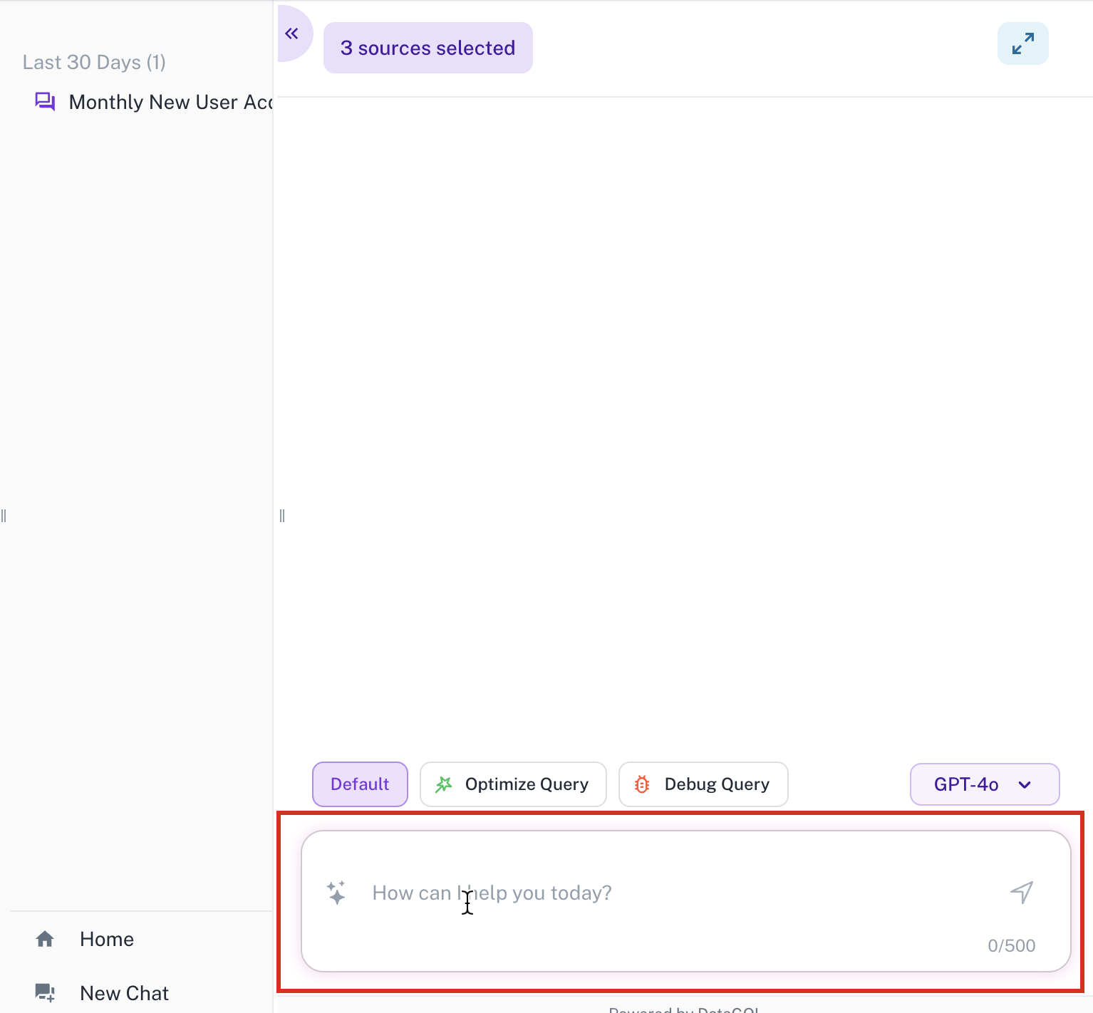 creating queries with AI assistance in playground2