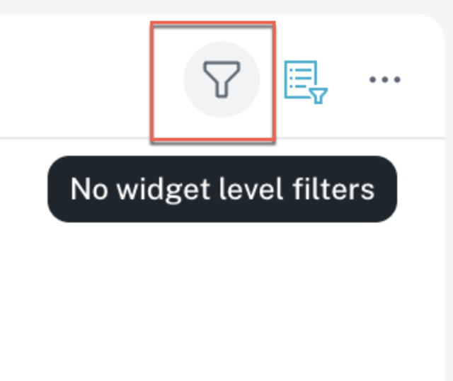 *Consistent filter icons display