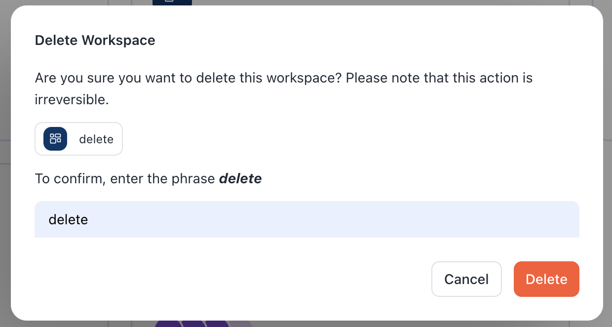 Delete UX